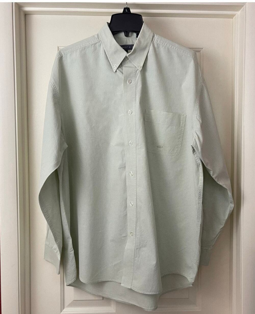 Roper Shirt Mens‎ XL Green Button Down Long Sleeve 100% Cotton Western